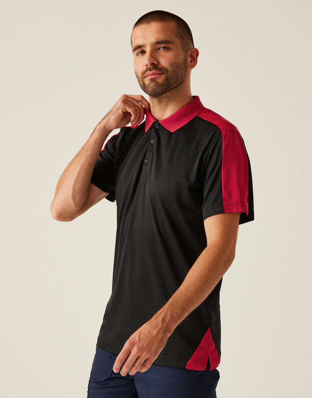 Contrast Coolweave Polo - Vue 3