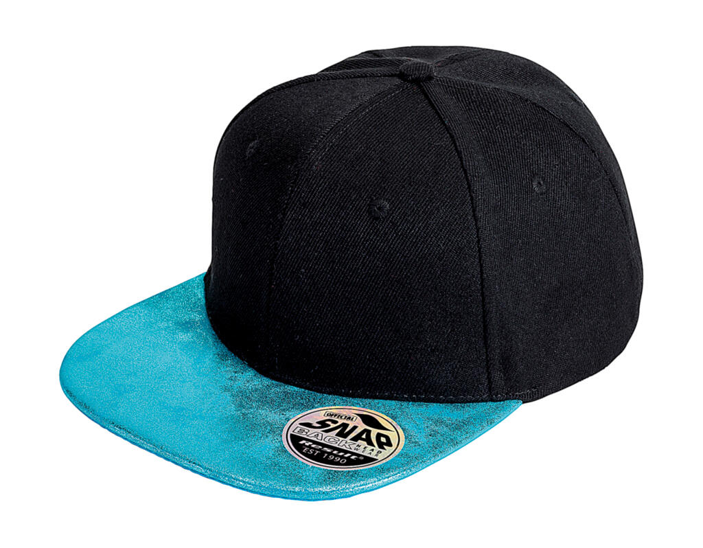 Bronx Glitter Flat Peak Snapback Cap - Vue 5