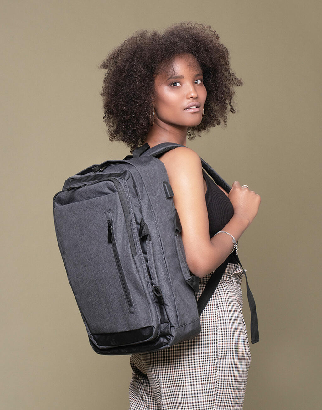 Bordeaux Hybrid Laptop Briefcase - Vue 2
