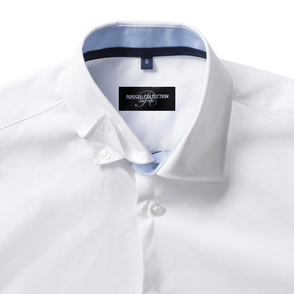 Men's LS Tailored Contrast Ultimate Stretch Shirt - Vue 5