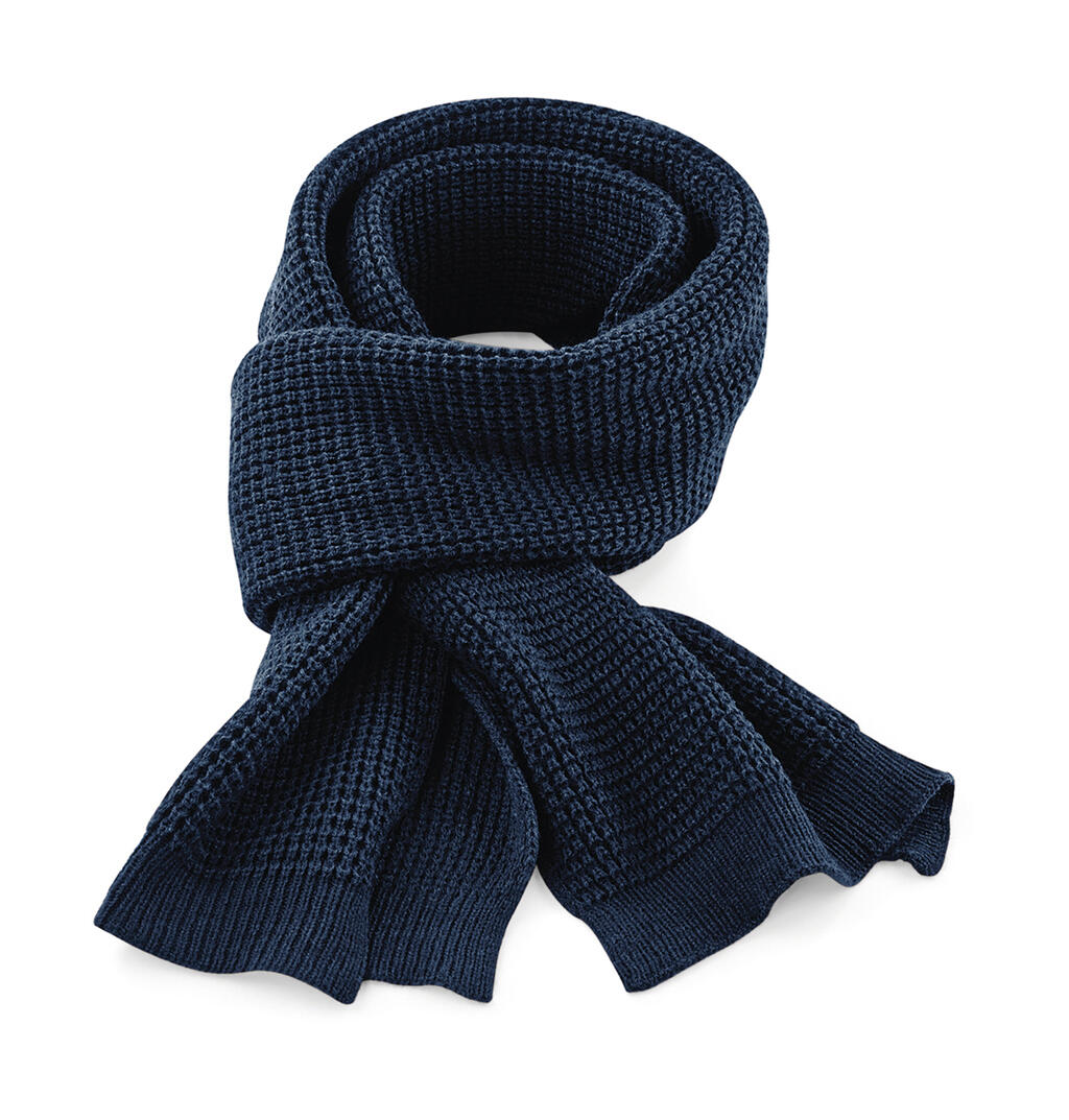 Classic Waffle Knit Scarf - Vue 2