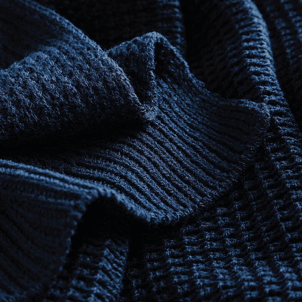 Classic Waffle Knit Scarf - Vue 4