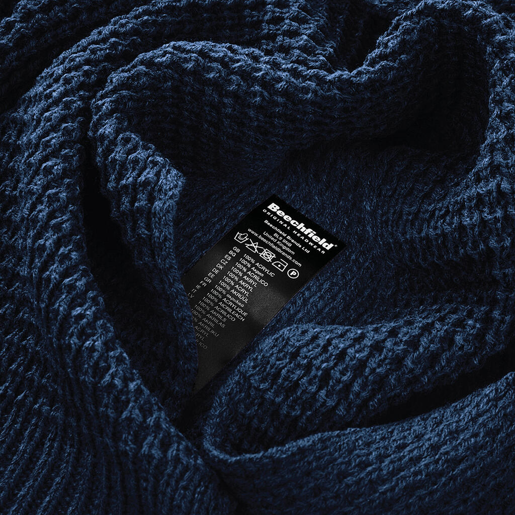 Classic Waffle Knit Scarf - Vue 3