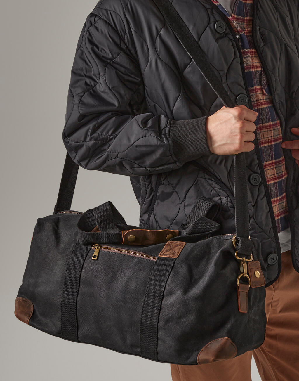 Heritage Waxed Canvas Holdall - Vue 3