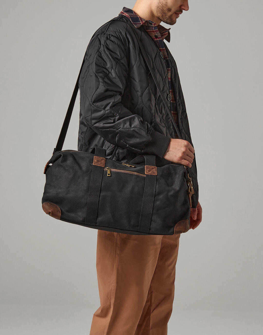 Heritage Waxed Canvas Holdall - Vue 4