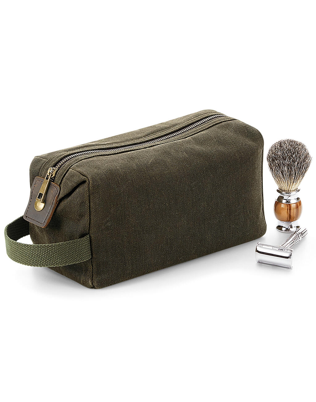 Heritage Waxed Canvas Wash Bag - Vue 5