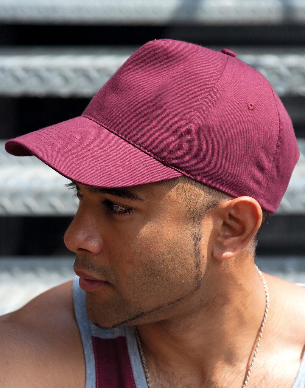 Boston 5-Panel Printers Cap - Vue 3