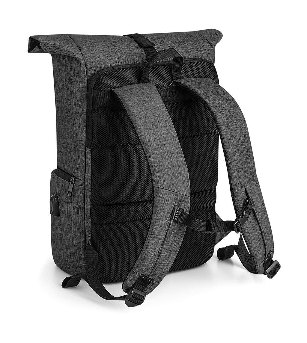 Q-Tech Charge Roll-Top Backpack - Vue 4