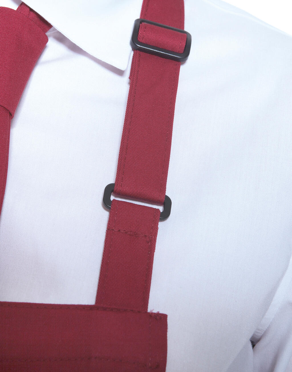 Oversize Bib Apron with Buckle and Pocket - Vue 2