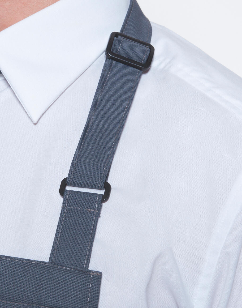 Oversize Bib Apron with Buckle and Pocket - Vue 4