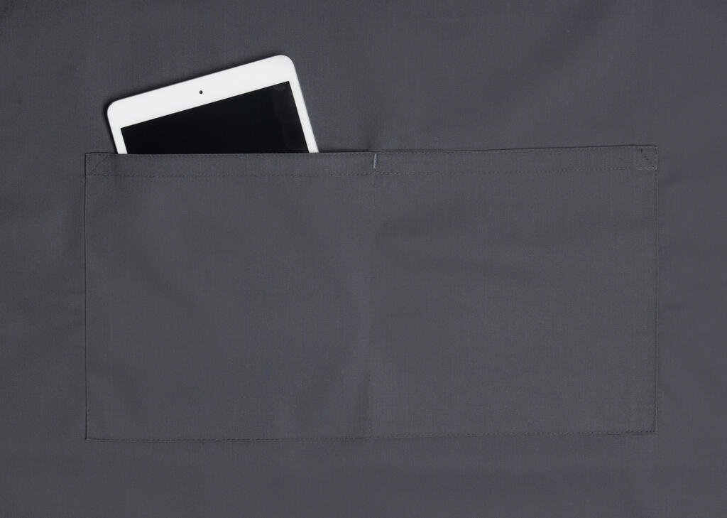 Oversize Bib Apron with Buckle and Pocket - Vue 5
