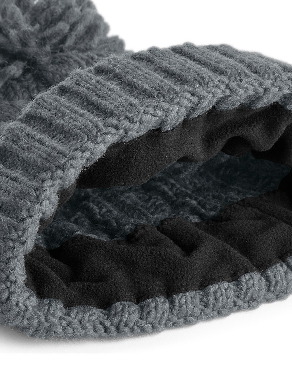 Cable Knit Melange Beanie - Vue 4