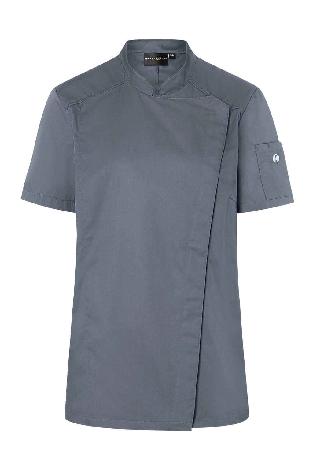 Short-Sleeve Ladies' Chef Jacket Modern-Look - Vue 4