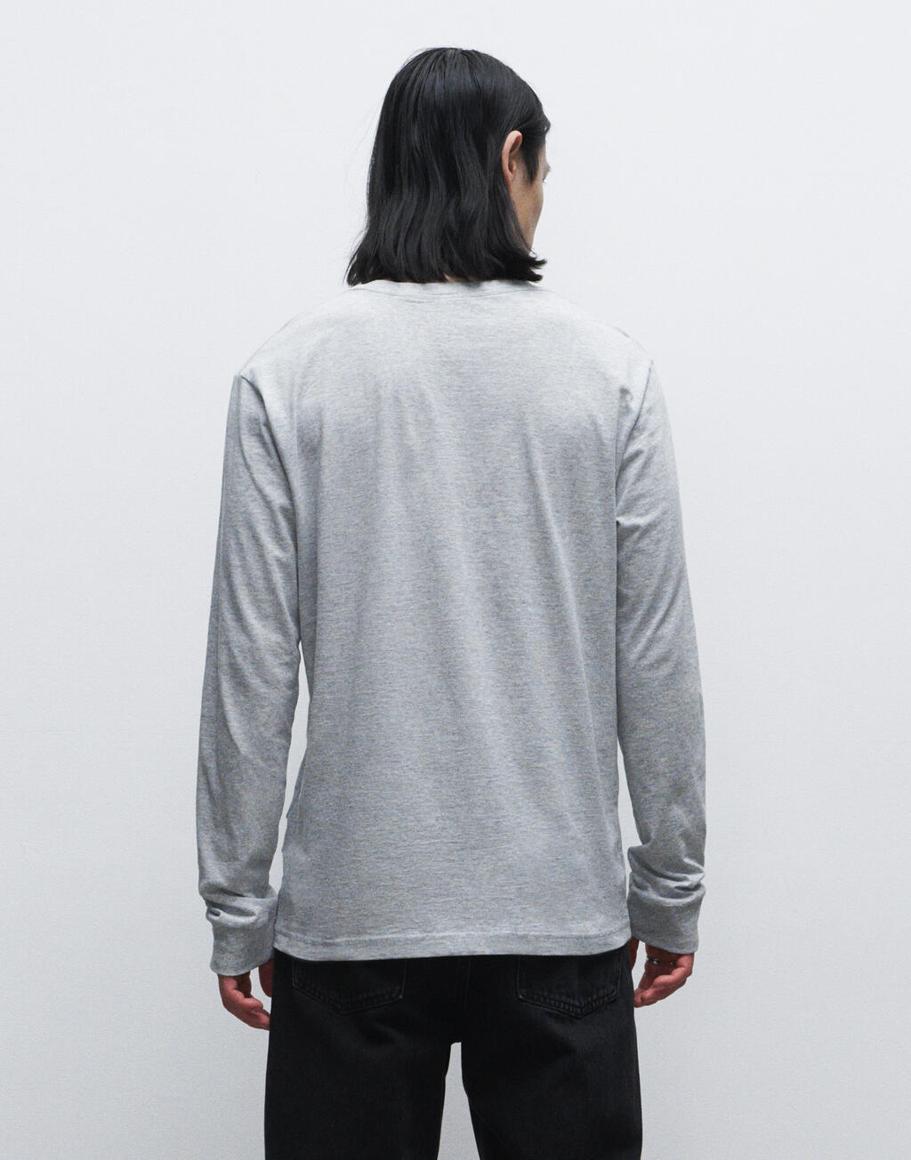Mens Regular Long Sleeve Tee - Vue 4