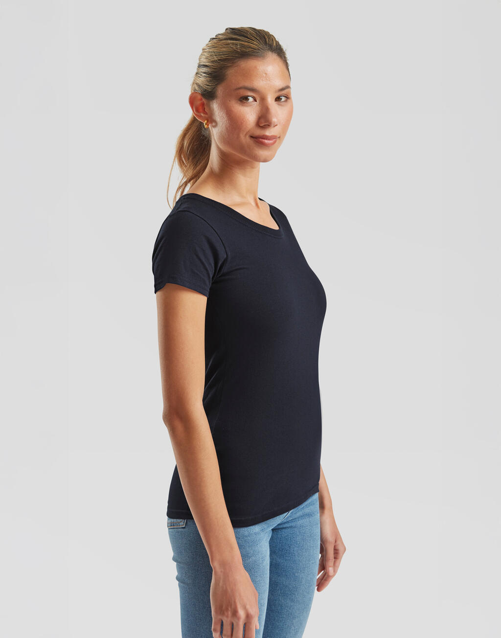 Ladies' Iconic 195 Ringspun Premium T - Vue 4