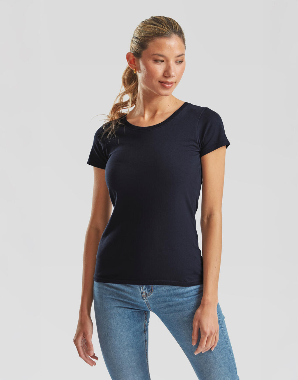Ladies' Iconic 195 Ringspun Premium T - Vue 3
