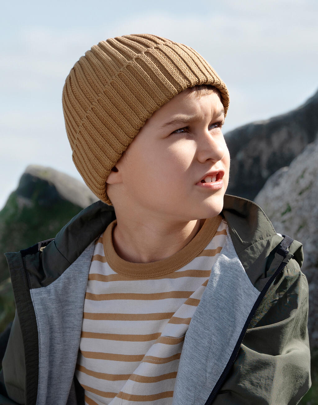 Organic Cotton Kids Beanie - Vue 3