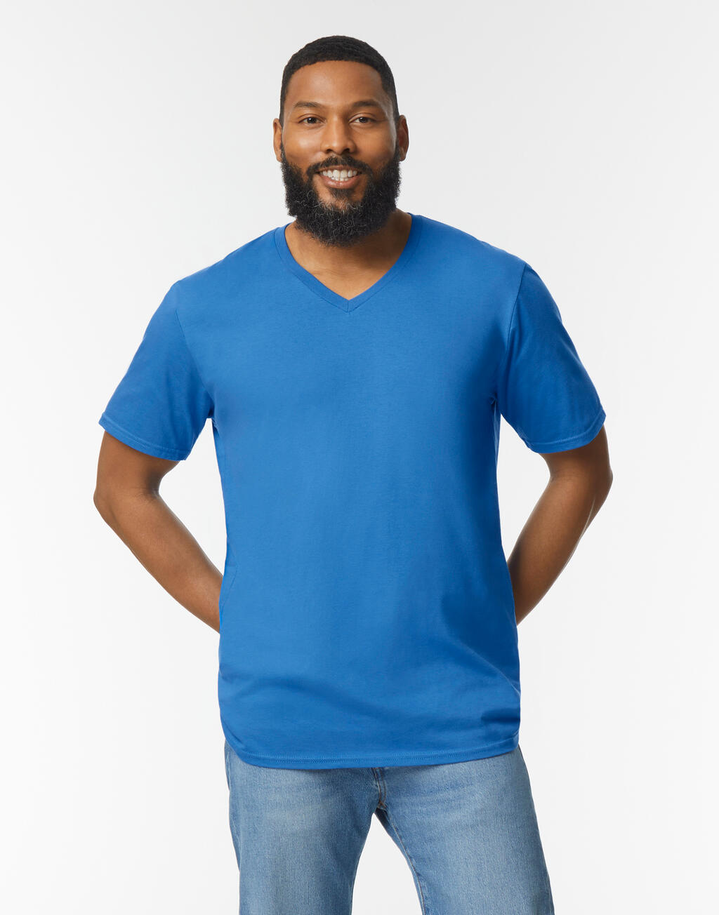 Softstyle Adult V-Neck T-Shirt - Vue 3