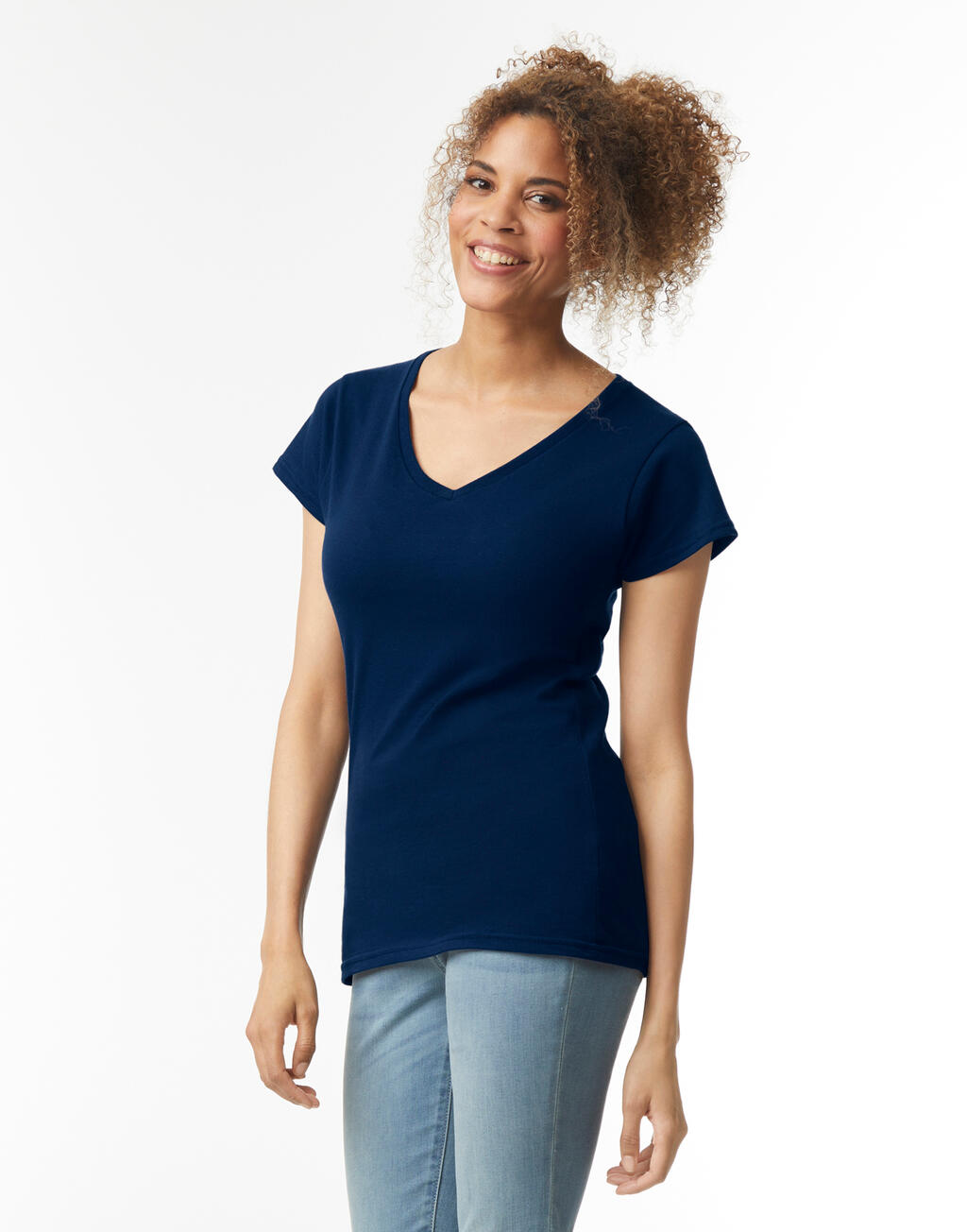 Gildan Ladies Softstyle V-Neck T-Shirt - Vue 2