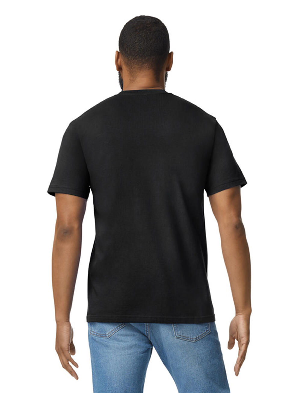 Softstyle Midweight Adult No Label Enzyme Wash T-S - Vue 5