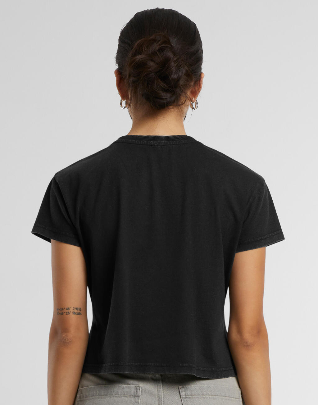 Ladies Vintage Cropped Tee - Vue 2