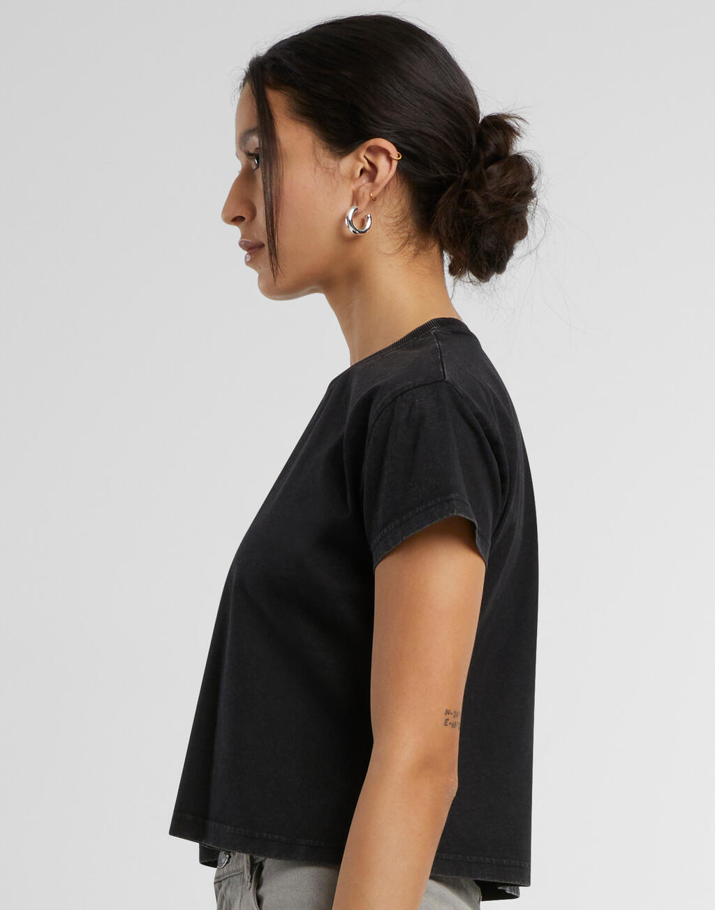 Ladies Vintage Cropped Tee - Vue 4