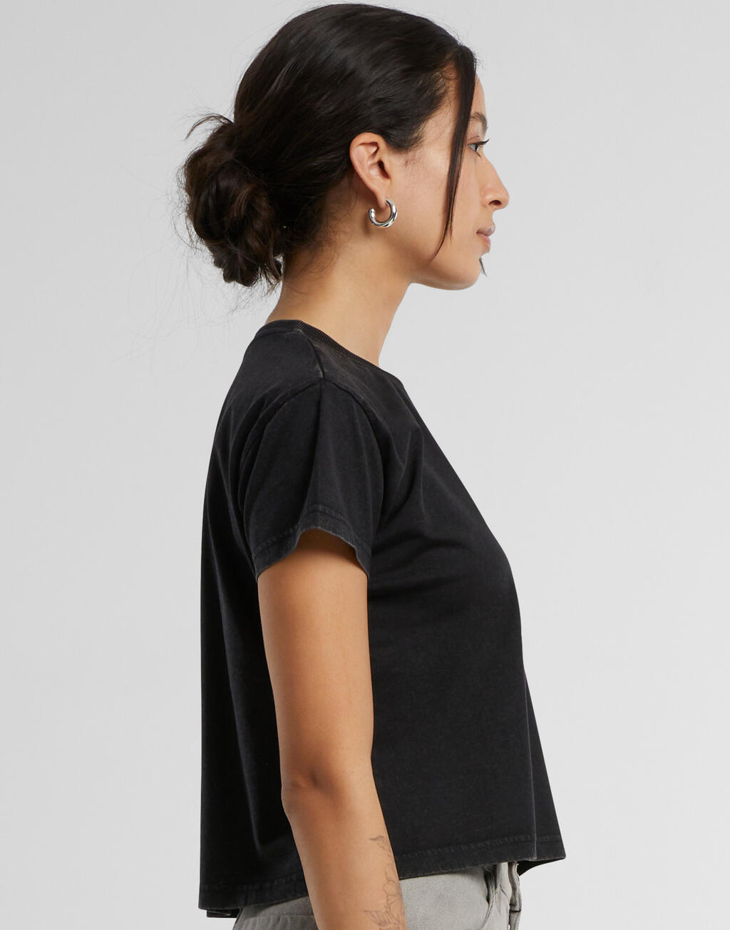 Ladies Vintage Cropped Tee - Vue 3