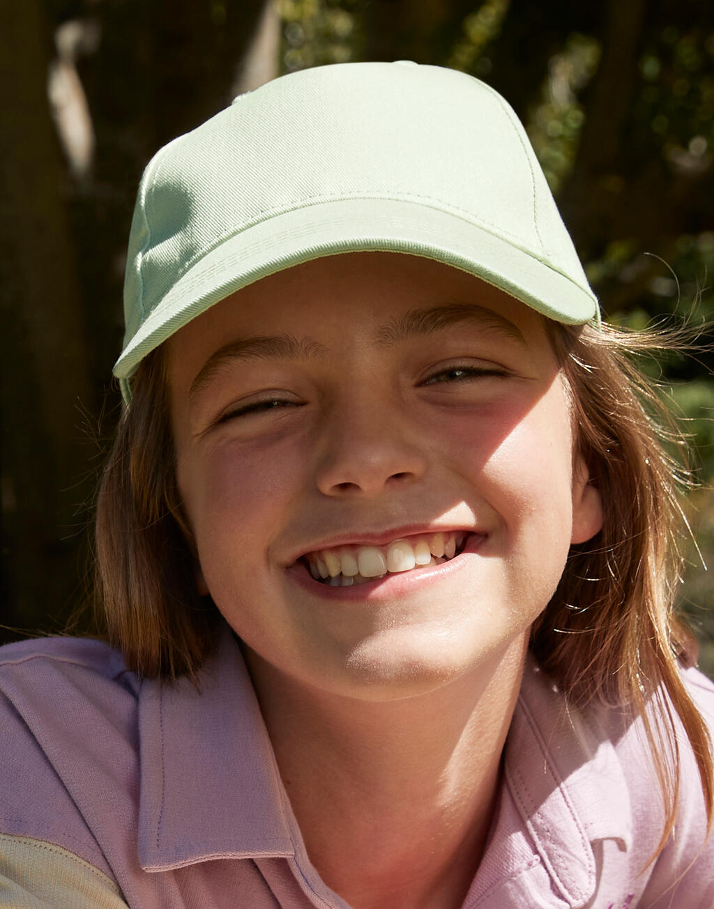 Junior Organic Cotton 5 Panel Cap - Vue 2