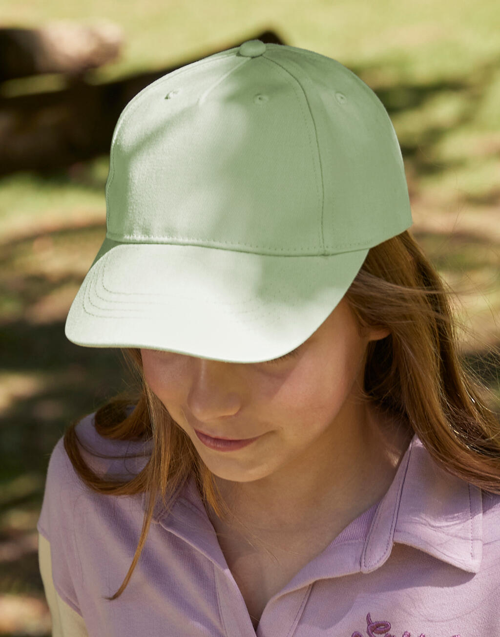 Junior Organic Cotton 5 Panel Cap - Vue 3