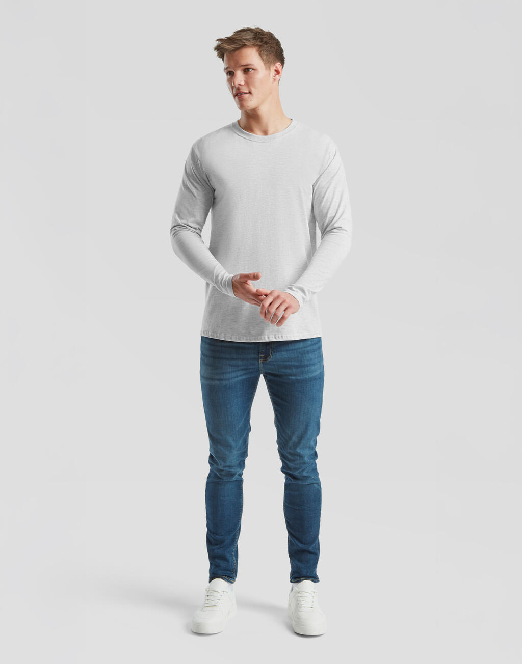 Iconic 195 Ringspun Premium Long Sleeve T - Vue 3