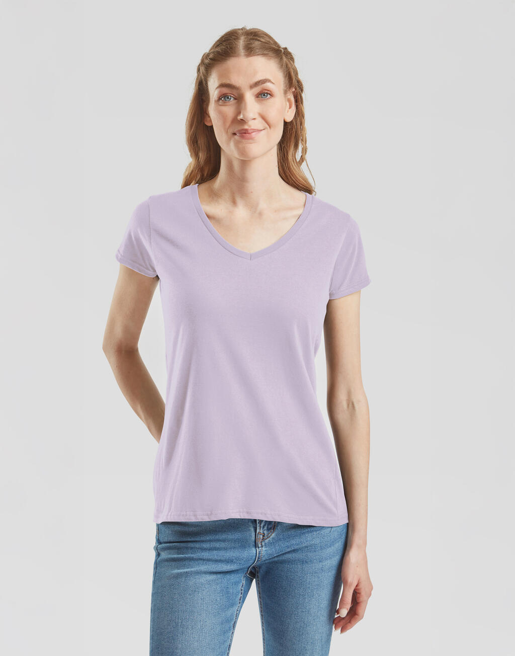 Ladies' Iconic 150 V Neck T - Vue 2