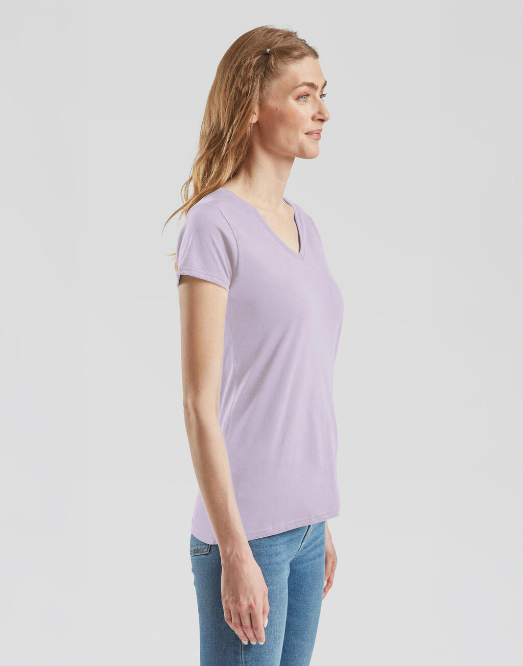 Ladies' Iconic 150 V Neck T - Vue 3