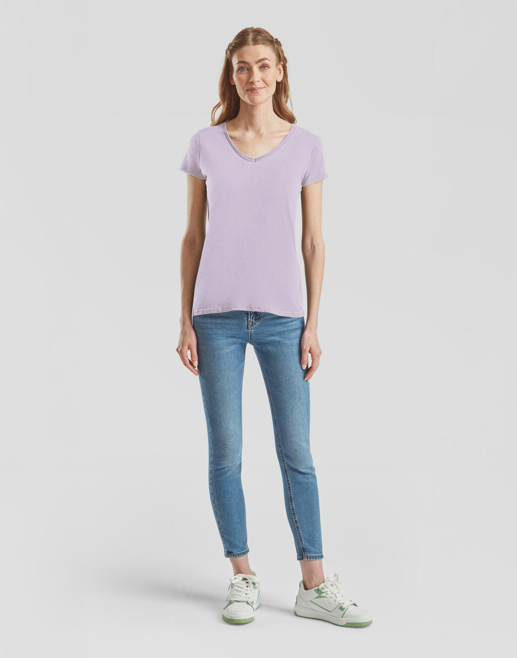 Ladies' Iconic 150 V Neck T - Vue 4