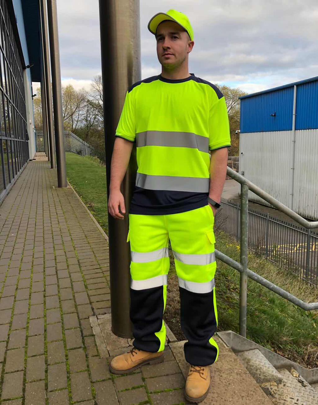 Hi-Vis Two Tone T-Shirts - Vue 4
