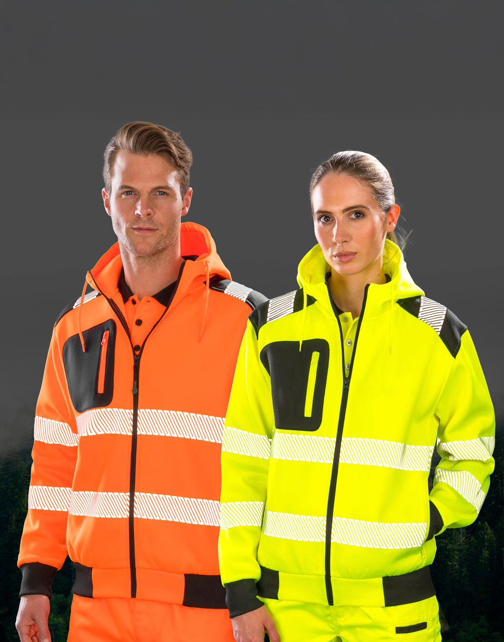 Recycled Robust Zipped Safety Hoody - Vue 3