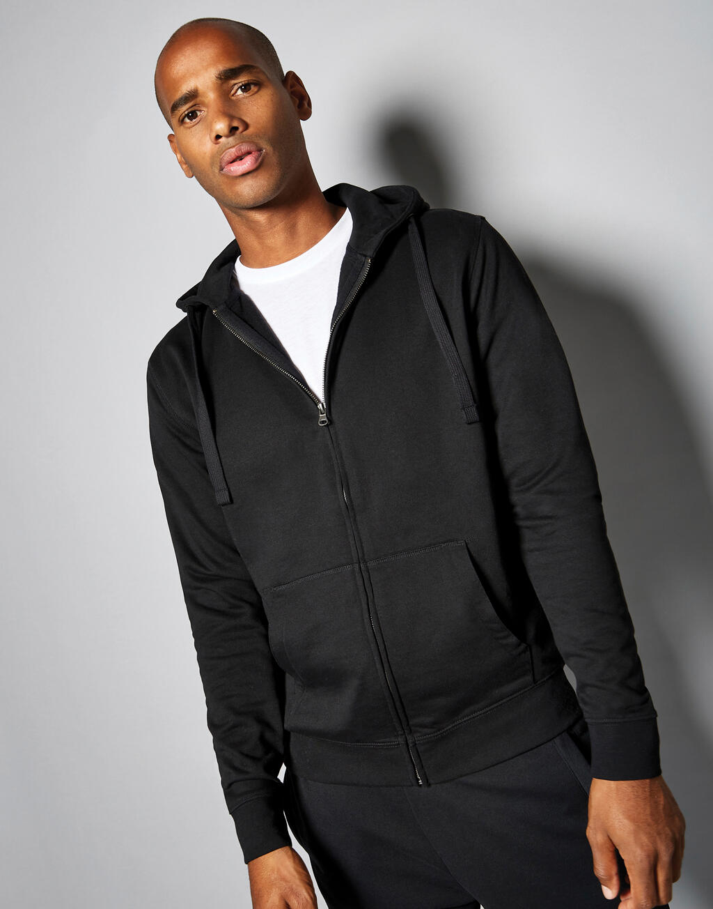 Regular Fit Zipped Hoodie Superwash® 60º - Vue 2