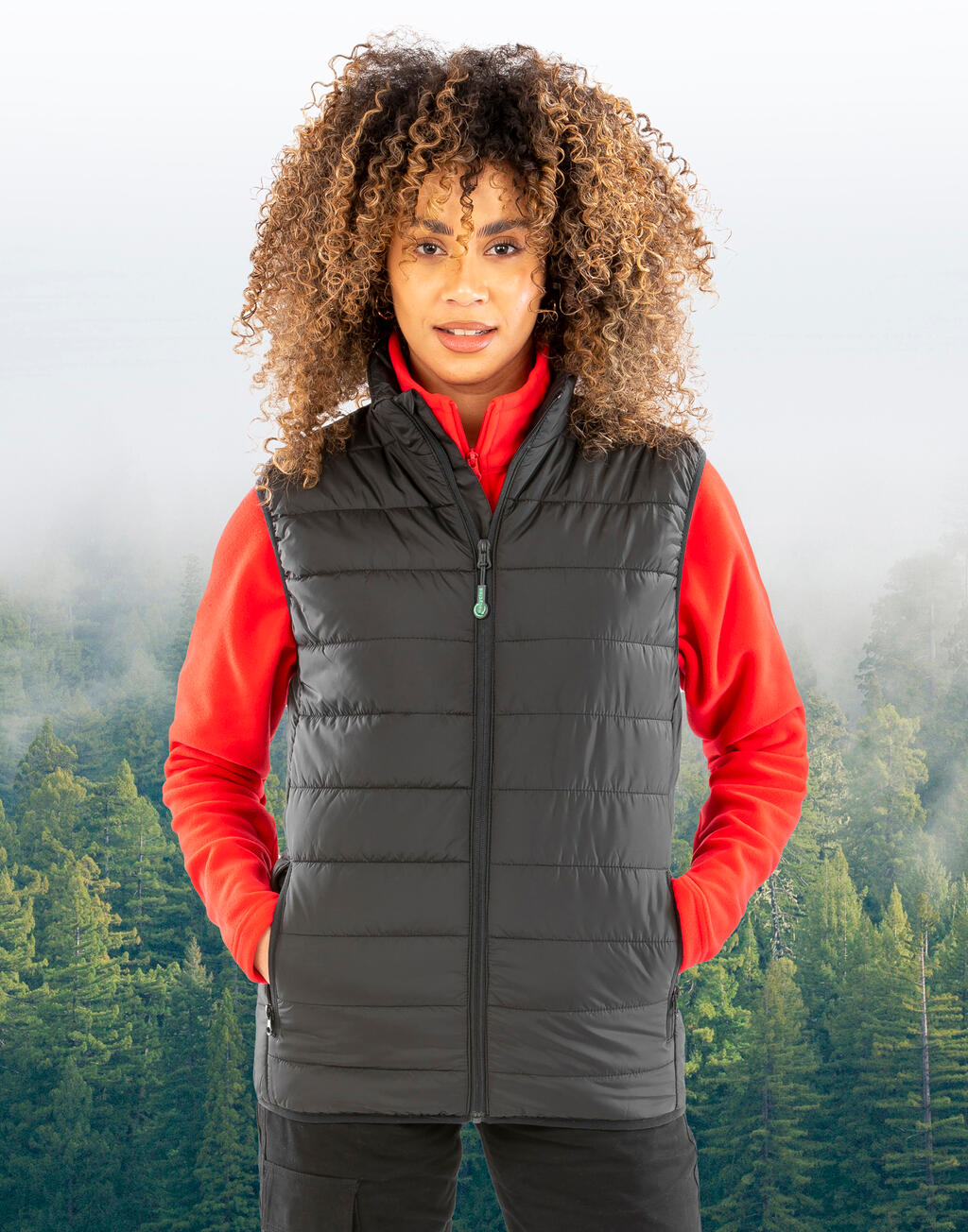 Recycled Promo Padded Bodywarmer - Vue 4