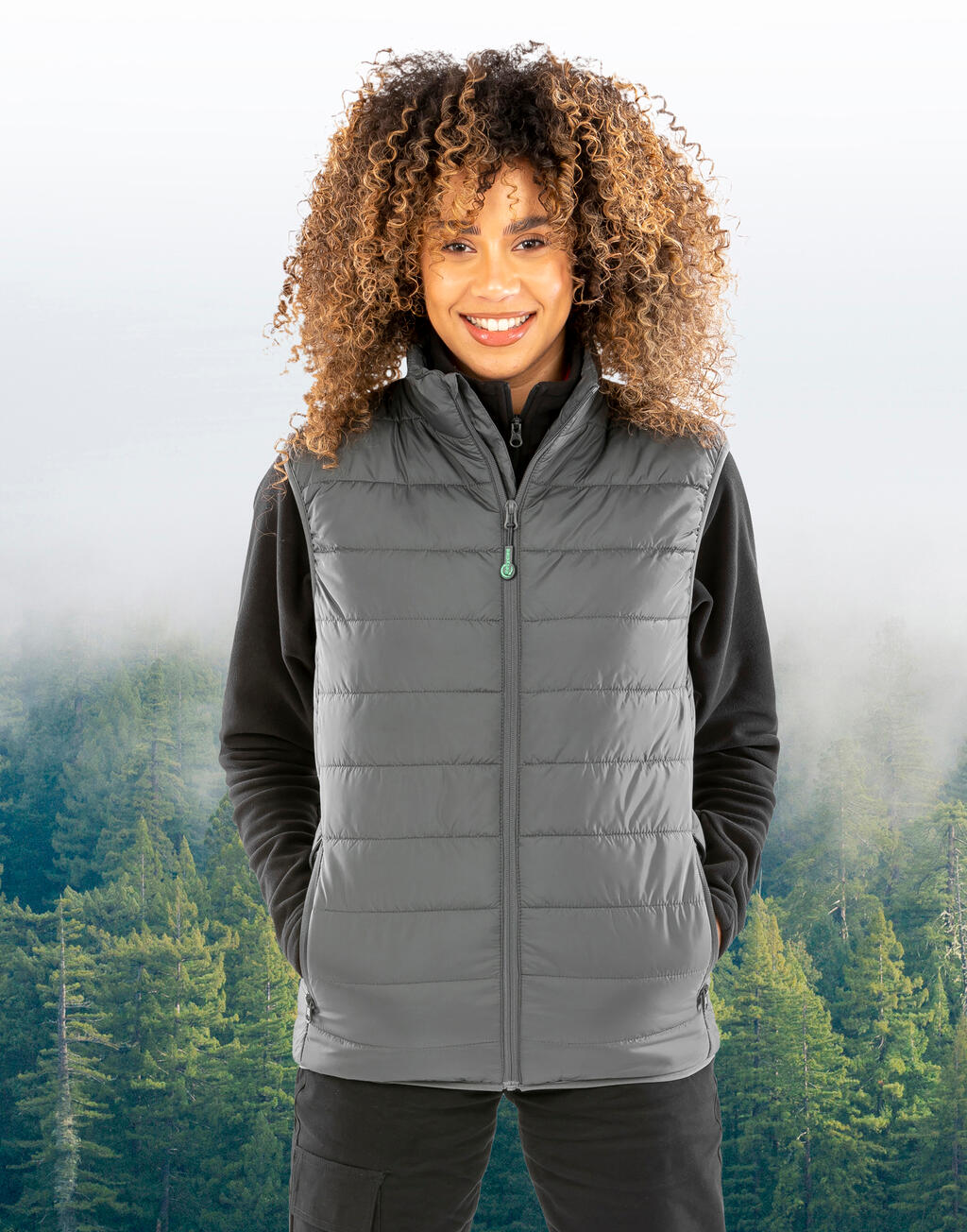 Recycled Promo Padded Bodywarmer - Vue 5