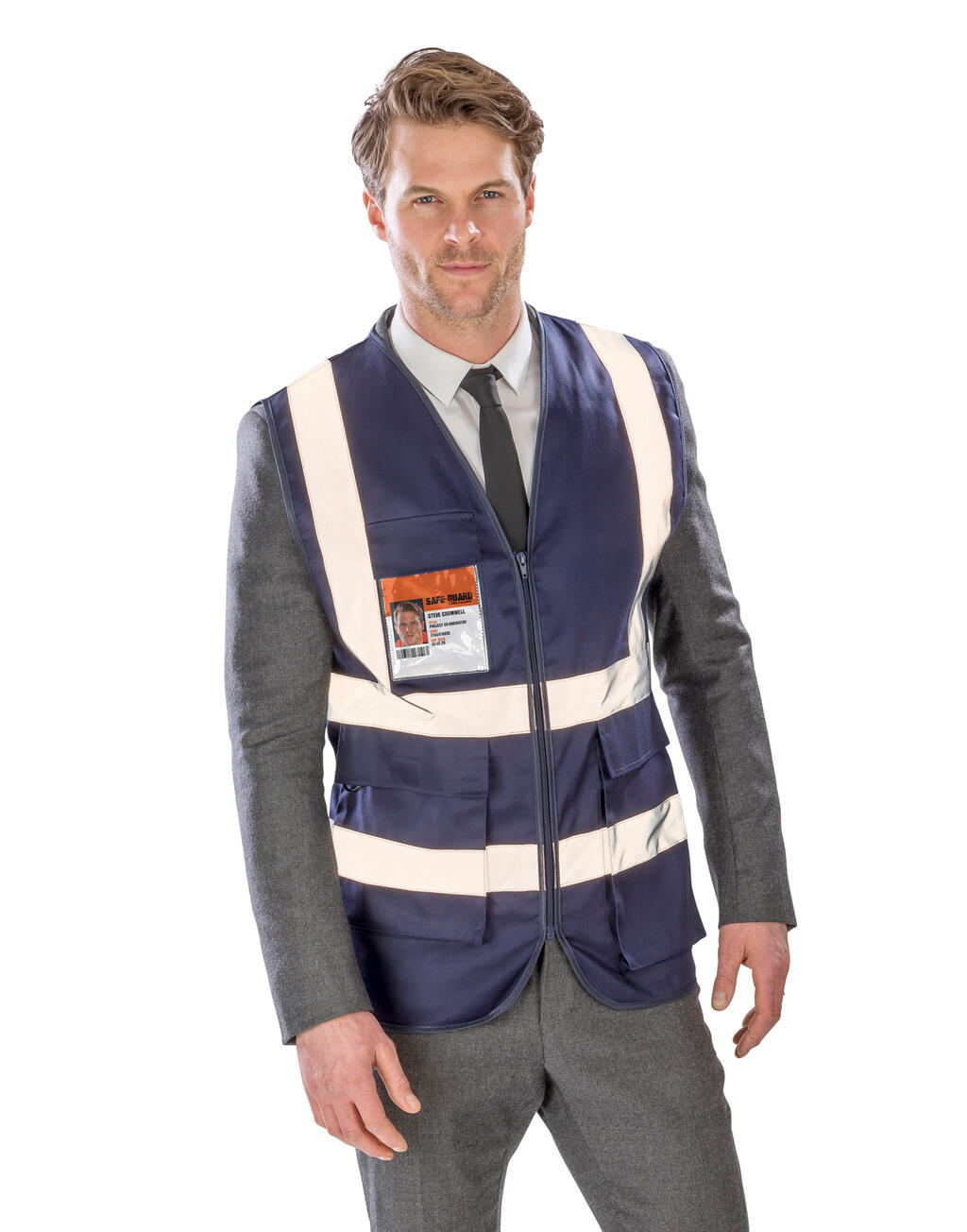 Heavy Duty Polycotton Security Vest - Vue 4