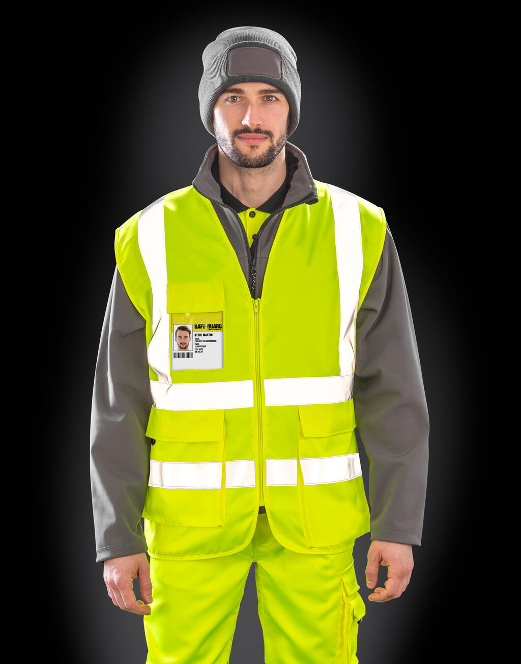 Heavy Duty Polycotton Security Vest - Vue 2