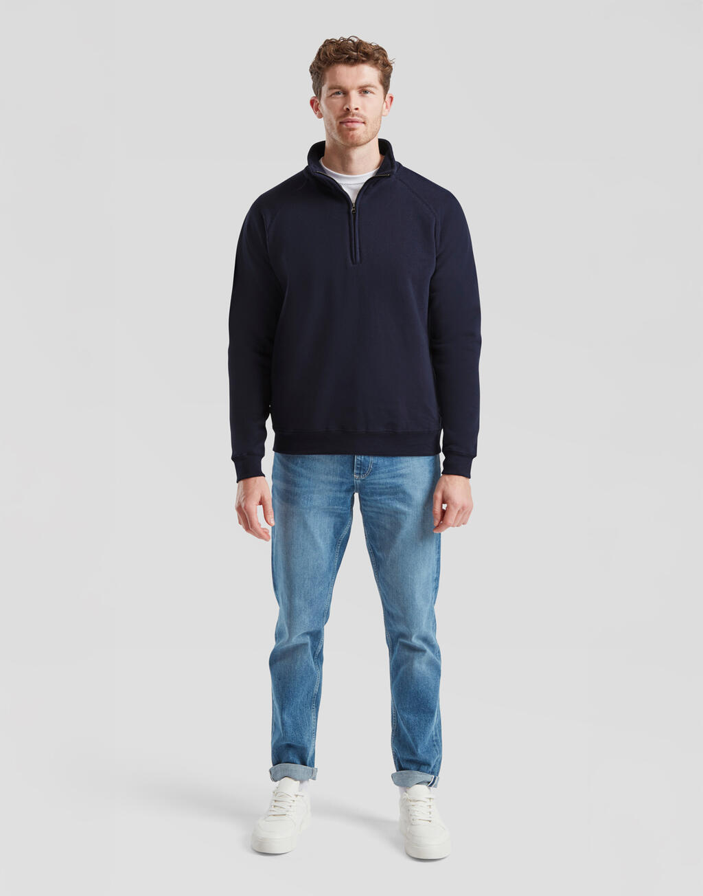 Classic Zip Neck Sweat - Vue 4