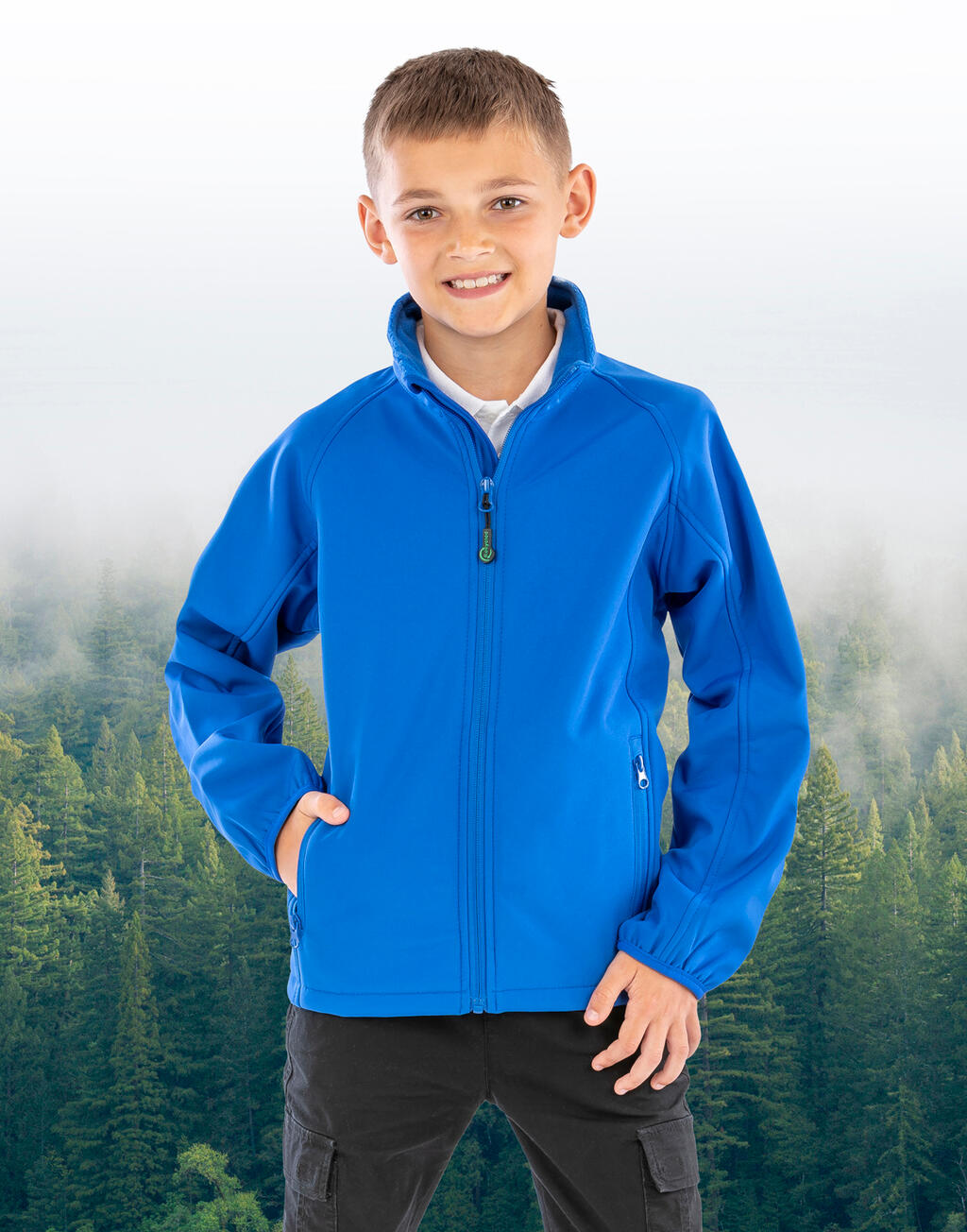 Recycled 2-Layer Printable J/Y Softshell Jacket - Vue 2