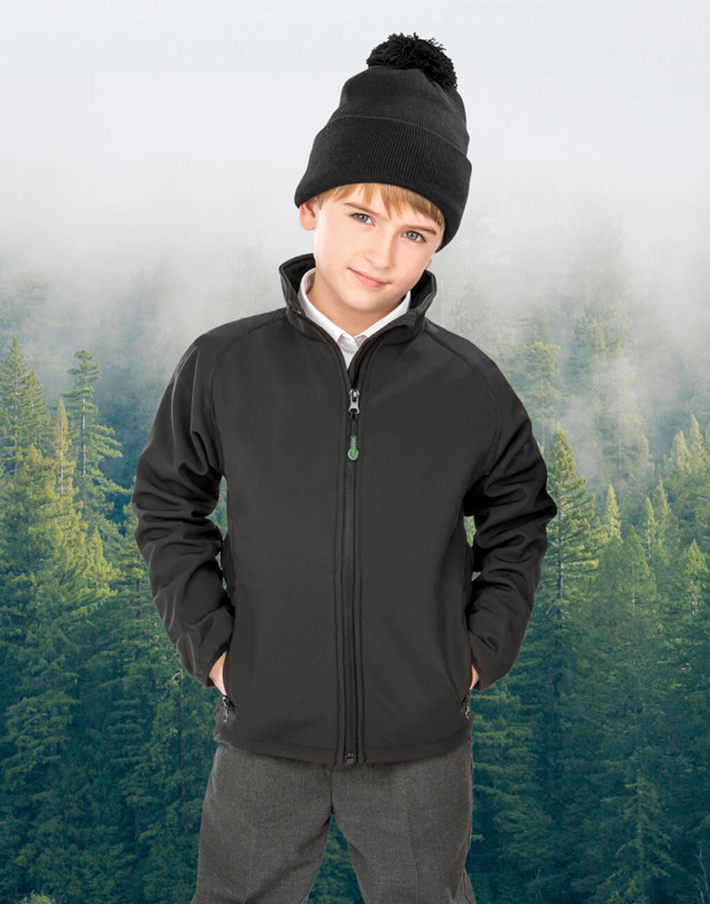 Recycled 2-Layer Printable J/Y Softshell Jacket - Vue 4