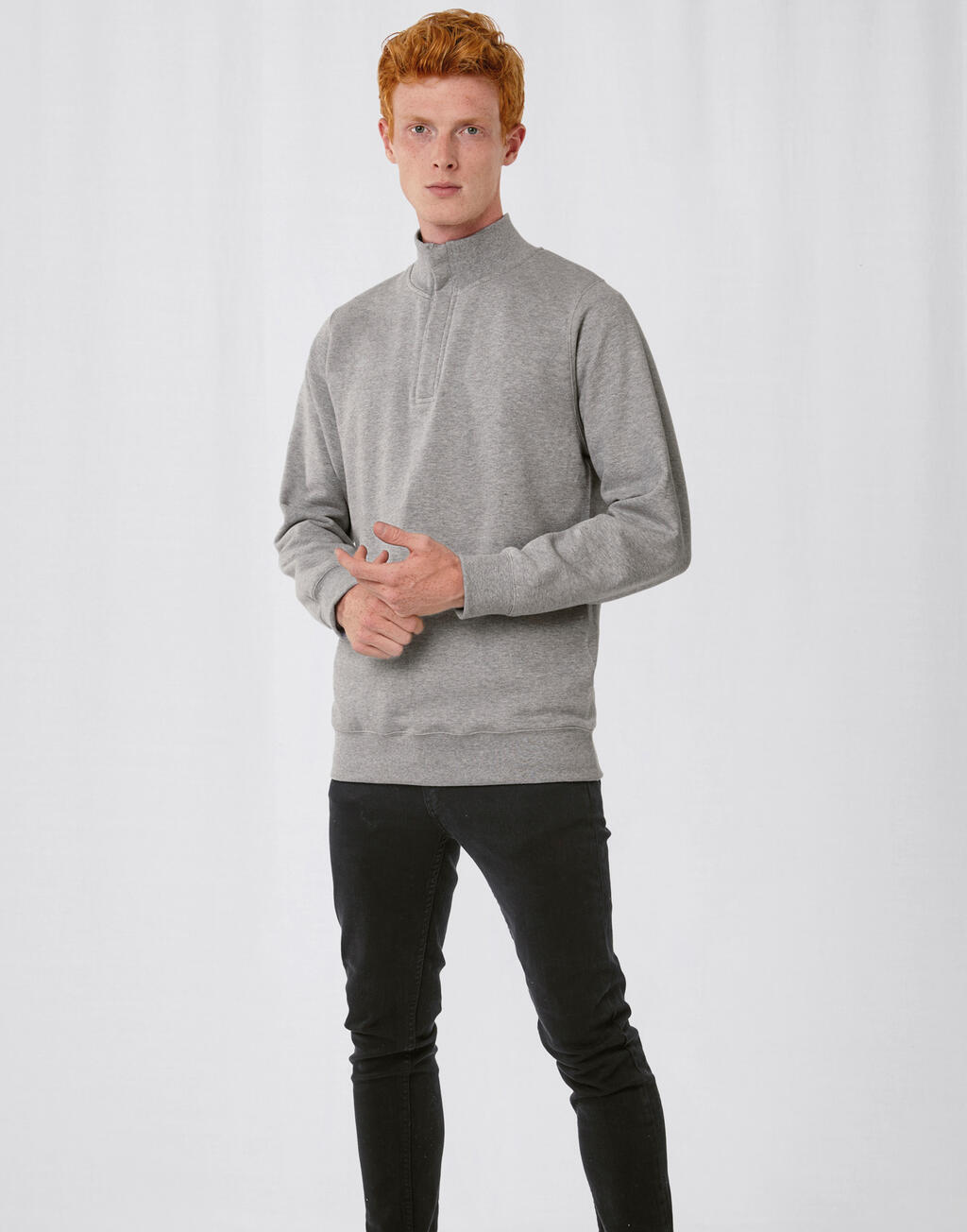 ID.004 Cotton Rich 1/4 Zip Sweat - Vue 2