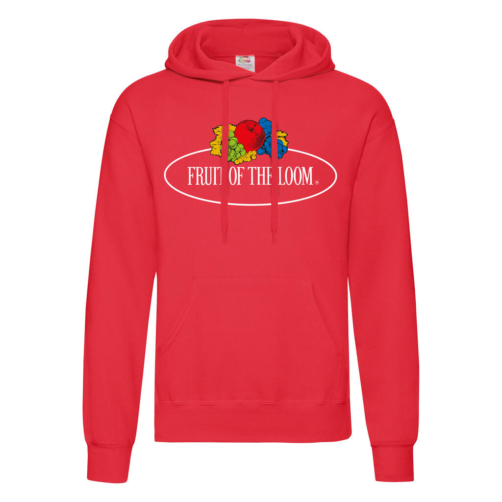 Vintage Hooded Sweat Classic Large Logo Print
