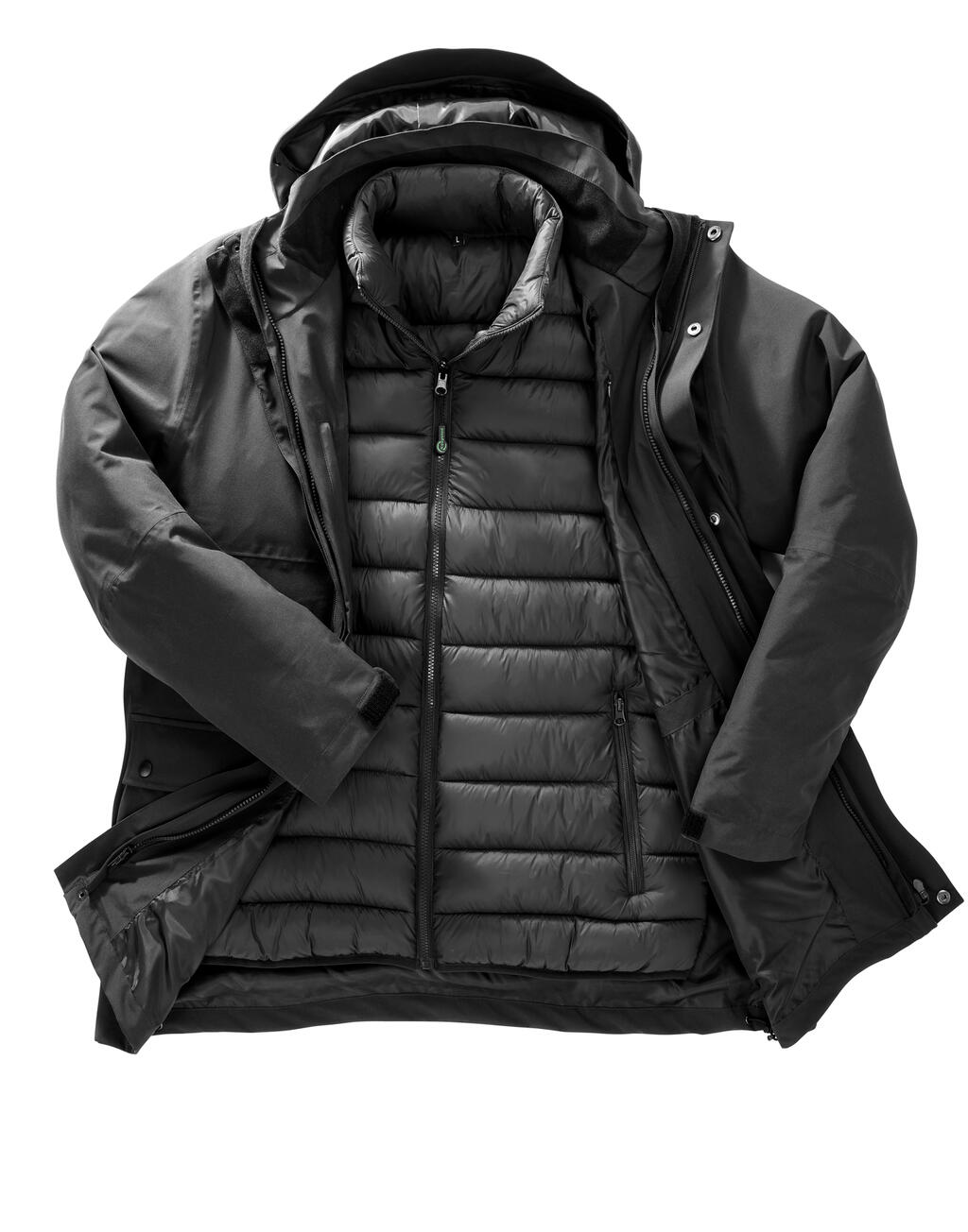 Recycled 3In1 Padded Ripstop Jacket - Vue 5