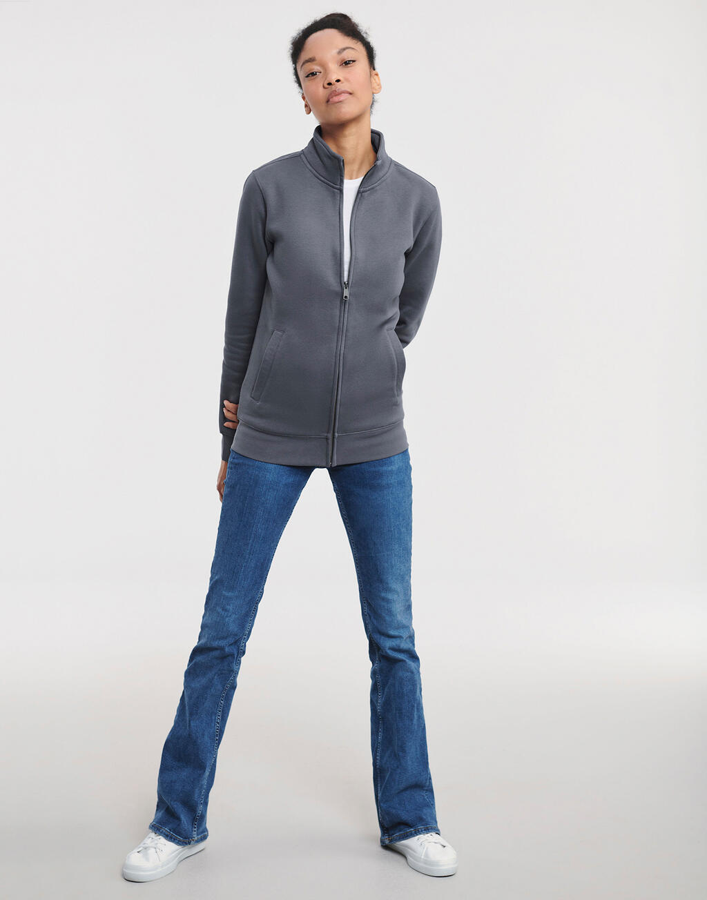 Ladies' Authentic Sweat Jacket - Vue 3