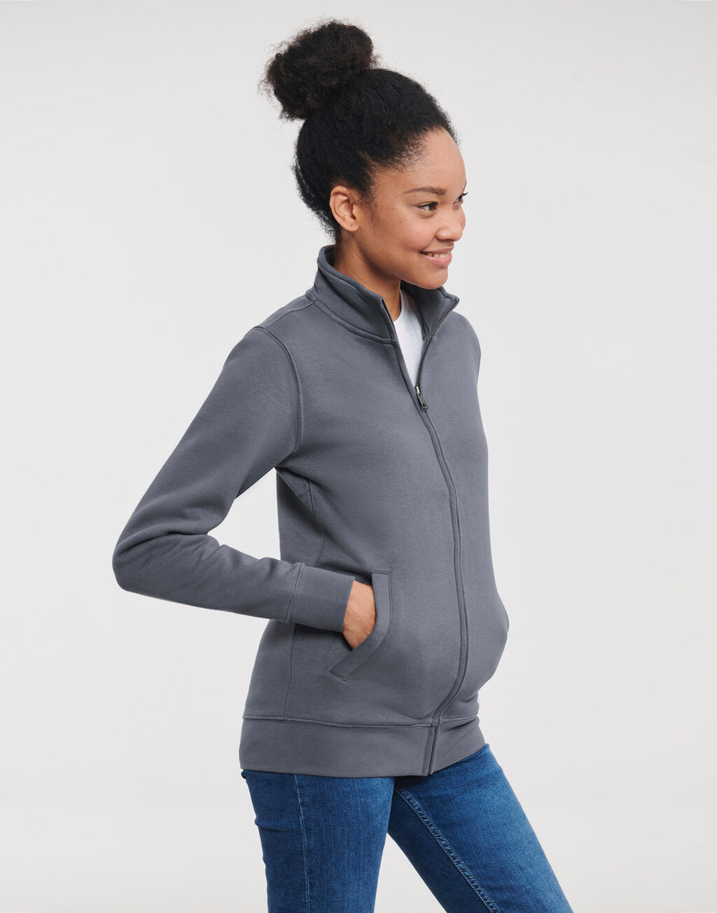 Ladies' Authentic Sweat Jacket - Vue 2