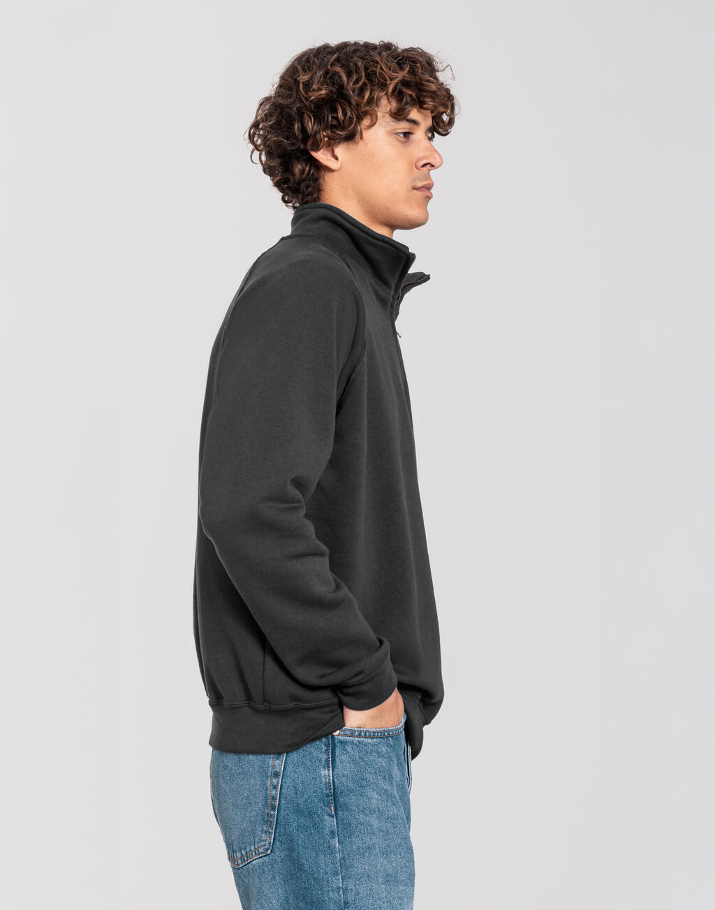 Iconic Premium Zip Neck Sweat - Vue 5