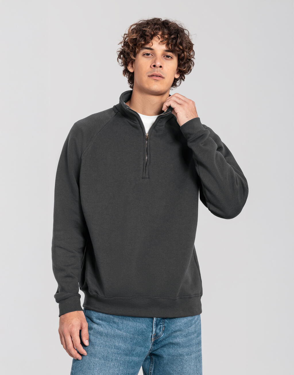 Iconic Premium Zip Neck Sweat - Vue 2
